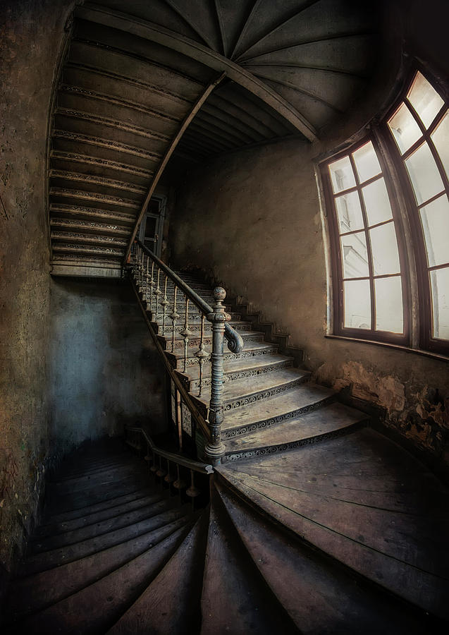 Twisted spiral staircase Photograph by Jaroslaw Blaminsky