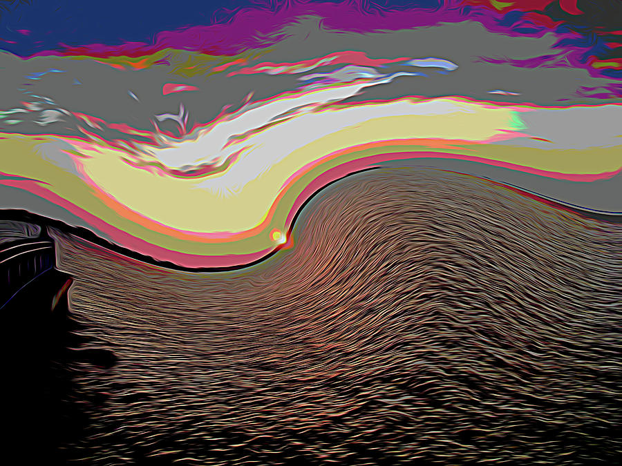 Twisted Sunset Graphic Photograph