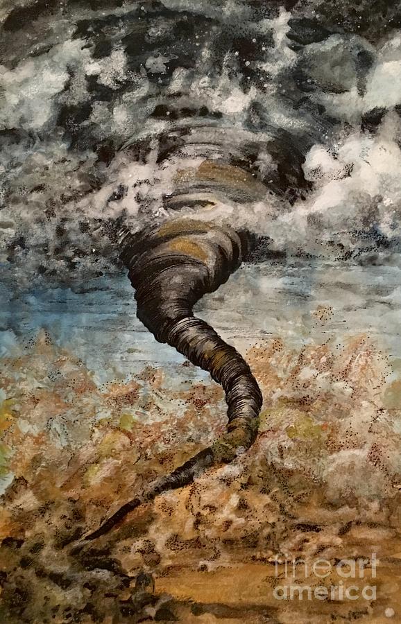 Tornado Painting - Twister on the Colorado Plains by Mastiff Studios
