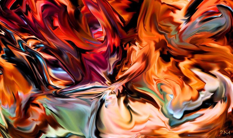 Twisting Fire Digital Art by Phillip Mossbarger