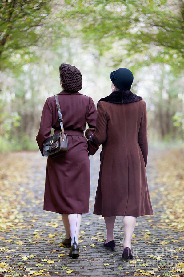 Two 1940s Women Photograph by Lee Avison