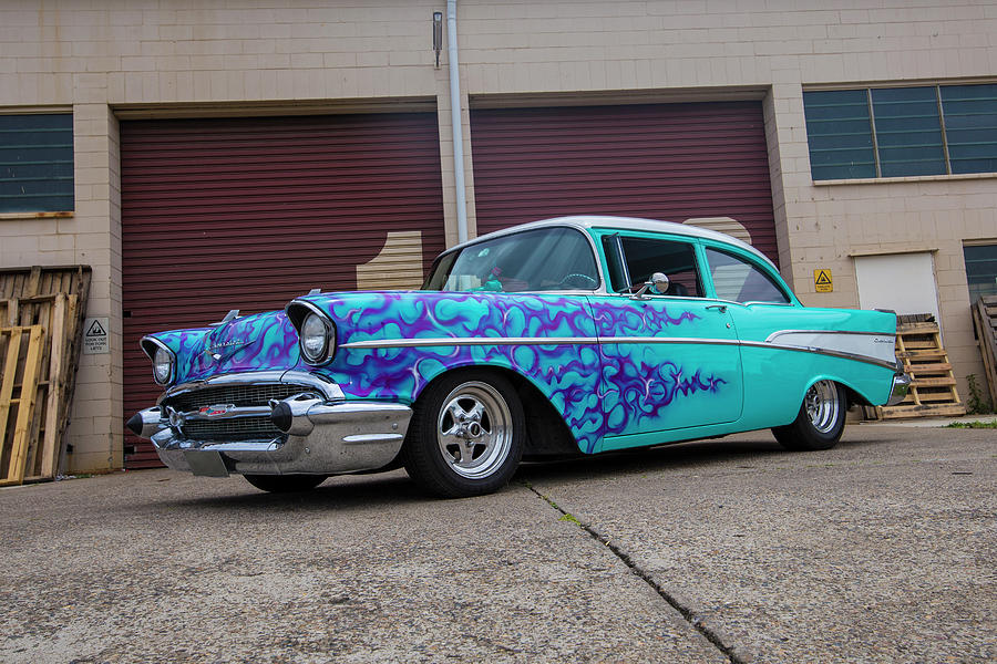 Two 57 Chevy Photograph by Keith Hawley