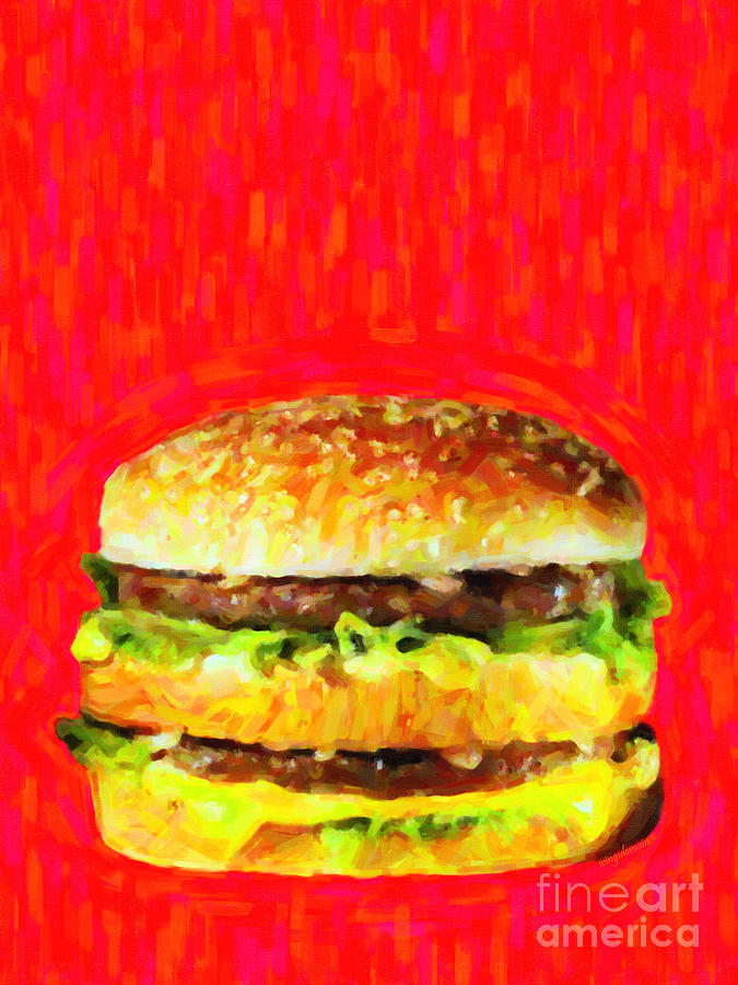 Mcdonald Photograph - Two All Beef Patties by Wingsdomain Art and Photography