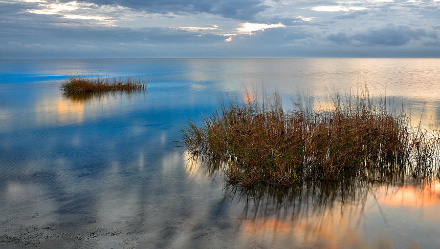 Abstract Photograph - Two Alone in Pamlico Sound I by Dan Carmichael