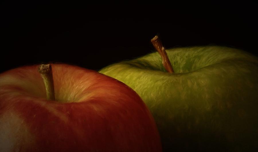 Two Apples Photograph by Richard Rizzo