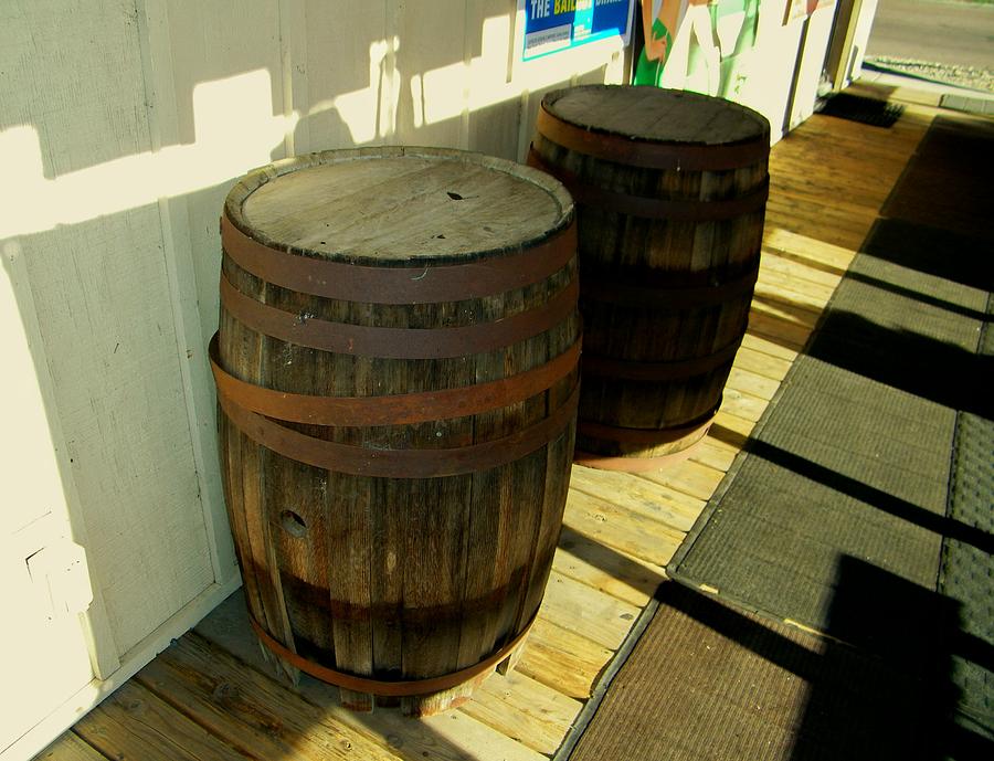 Two Barrels Photograph by Lenore Senior