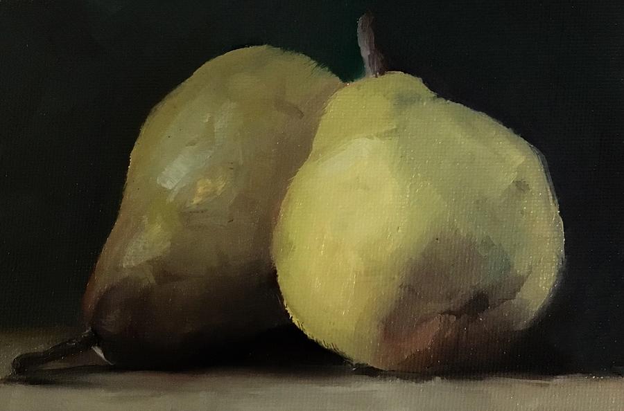 Two Beauties Pears Stilllife by Michele Carter Two Beauties Pears Stilllife by Michele Carter