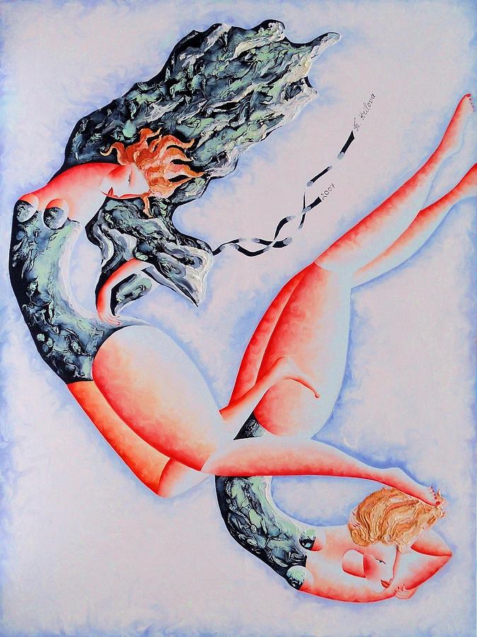 Marilyn Monroe Painting - Two Birds by Tatjana Krilova
