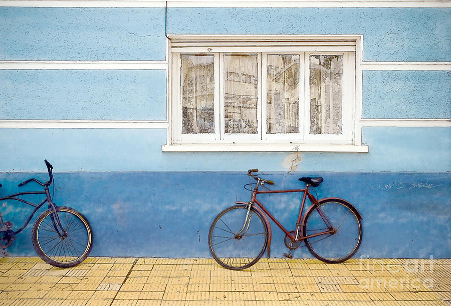 Two Blue Bikes Photograph by Craig J Satterlee