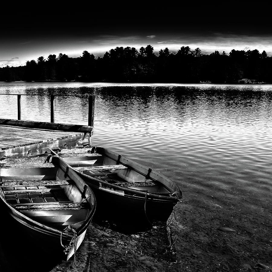 Tree Photograph - Two Boats by David Patterson