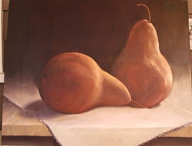 Two Boscs 24x30 Painting by Irene Corey Two Boscs 24x30 Painting by Irene Corey