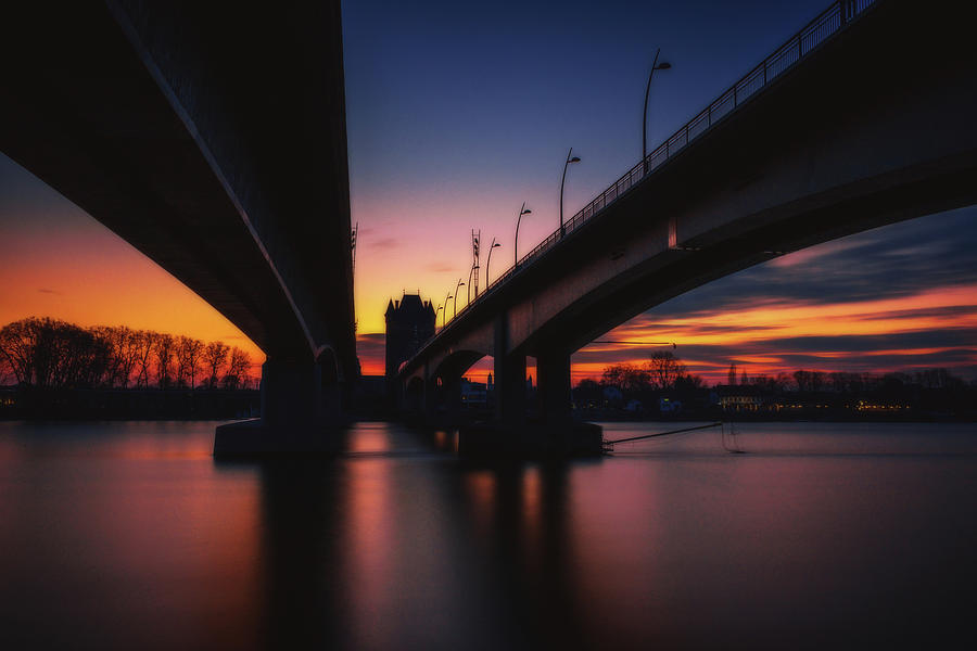 Two Bridges Photograph by Marc Braner