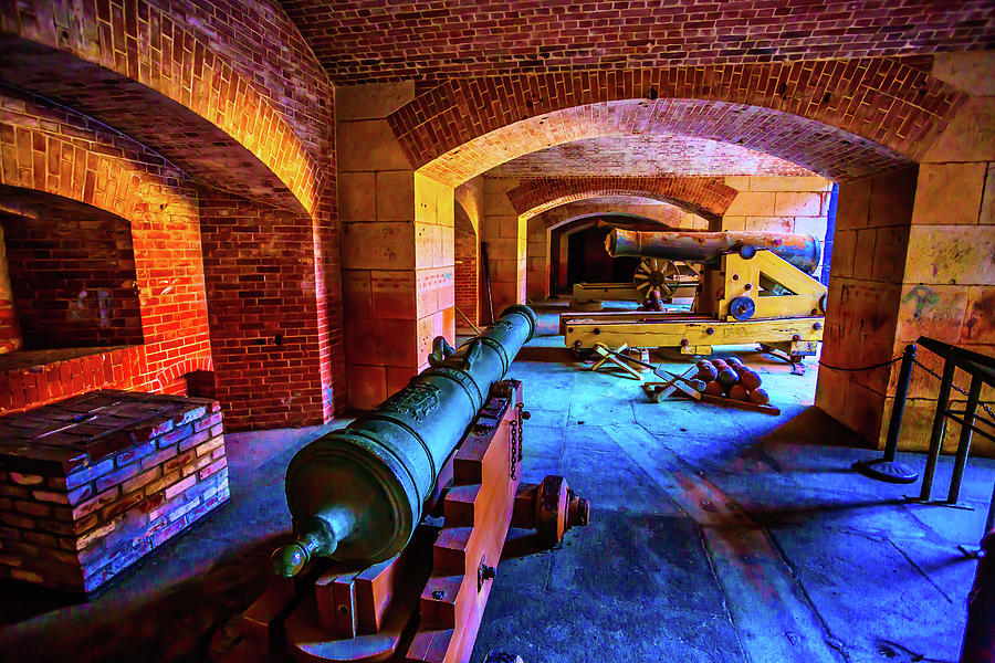 Two Cannons Photograph by Garry Gay