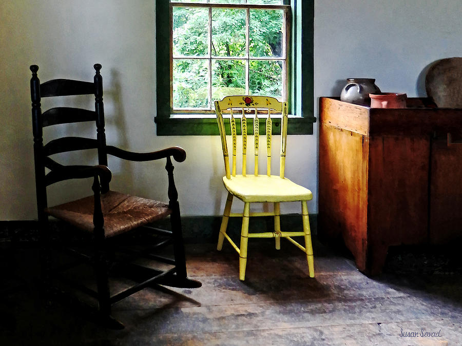Two Chairs in Kitchen Photograph by Susan Savad
