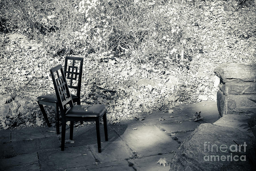 Two Chairs - Shadows Photograph by Colleen Kammerer
