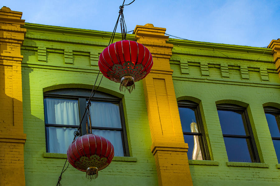 Two Chinese Lanterns Photograph by Bonnie Follett