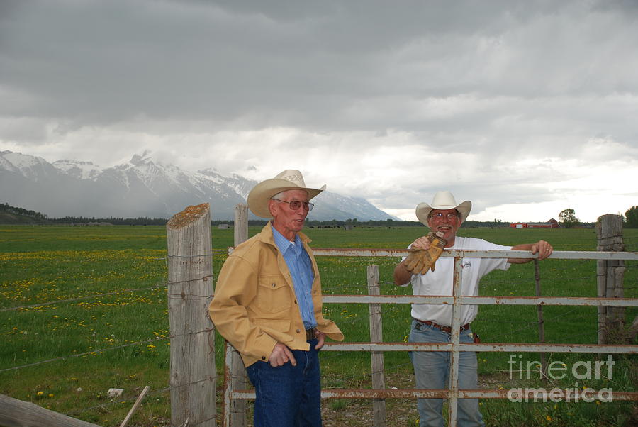 Two Cowboys Photograph by Jim Goodman