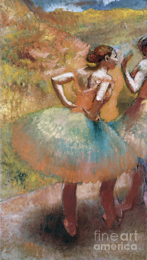 Two Dancers In Green Skirts Painting by MotionAge Designs - Fine Art ...