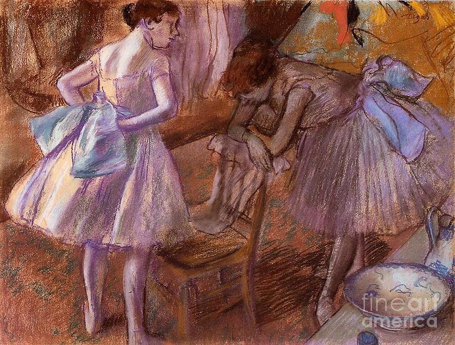 Two Dancers In Their Dressing Room Painting