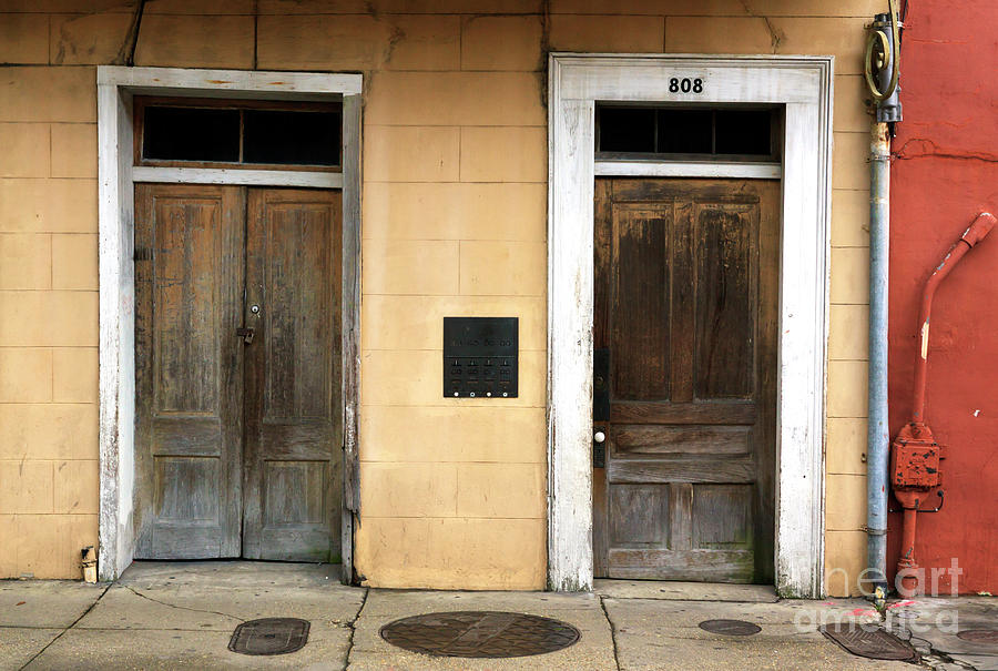Two Doors in New Orleans Photograph by John Rizzuto