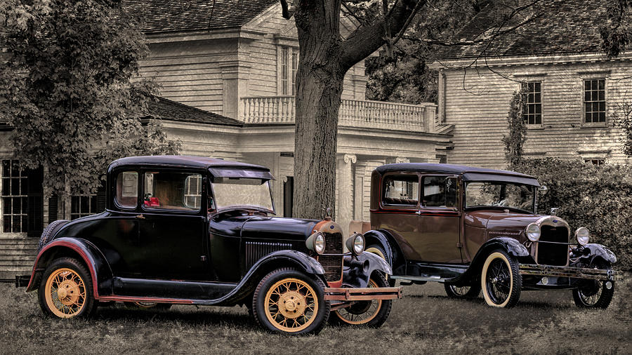 Two Ford Model A  Photograph by Susan Rissi Tregoning