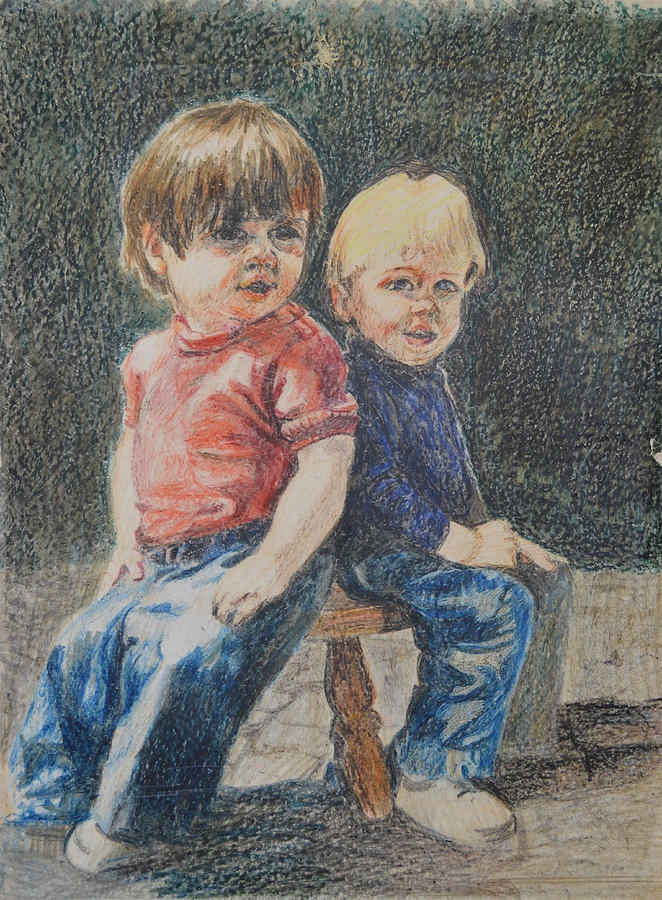 Two Friends Painting by Nancy Mauerman | Fine Art America