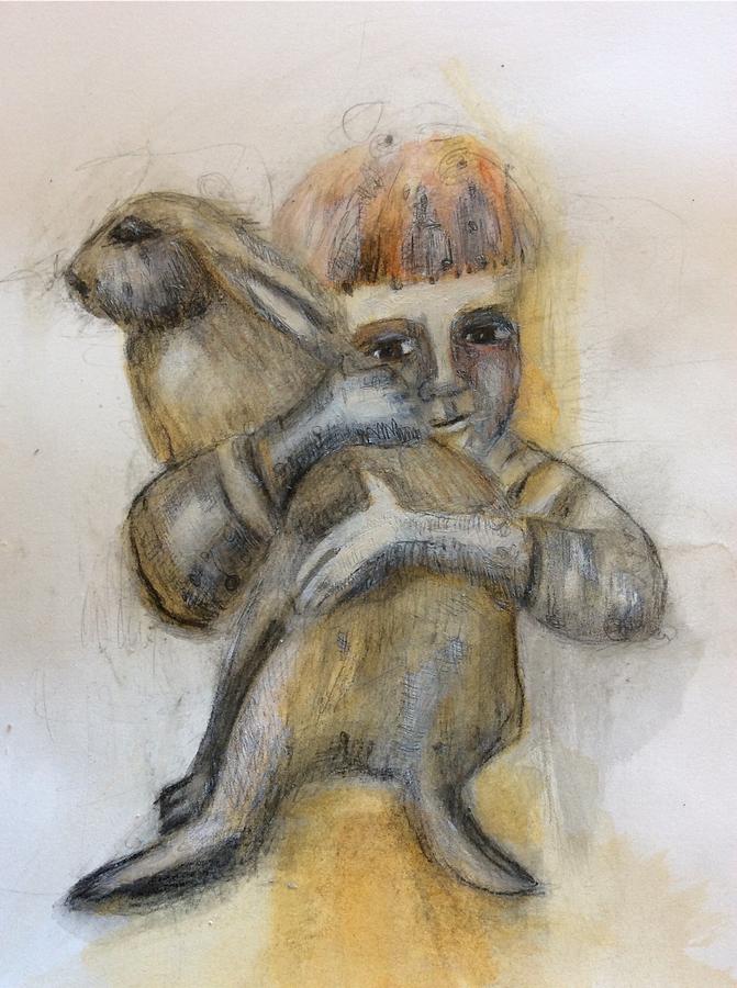 Two friends Mixed Media by Suzy Norris