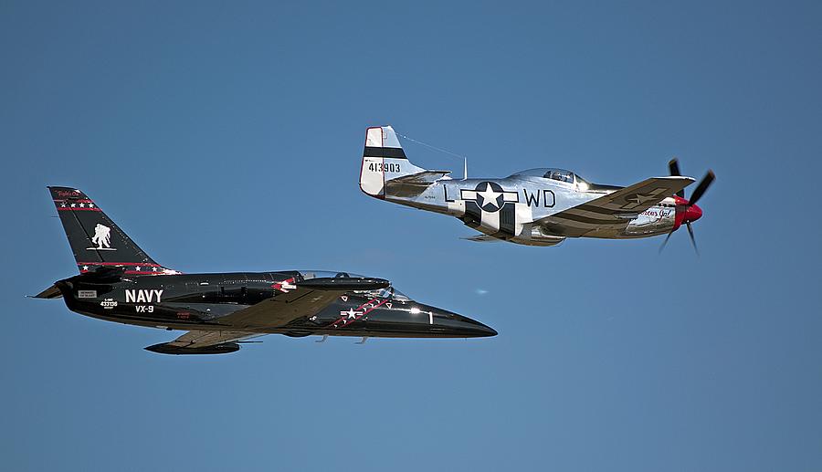 Two Generations of Aircraft Photograph by Kenneth Albin