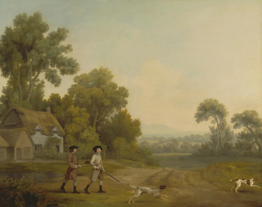 Two Gentlemen Going a Shooting, from 1768 Painting by George Stubbs