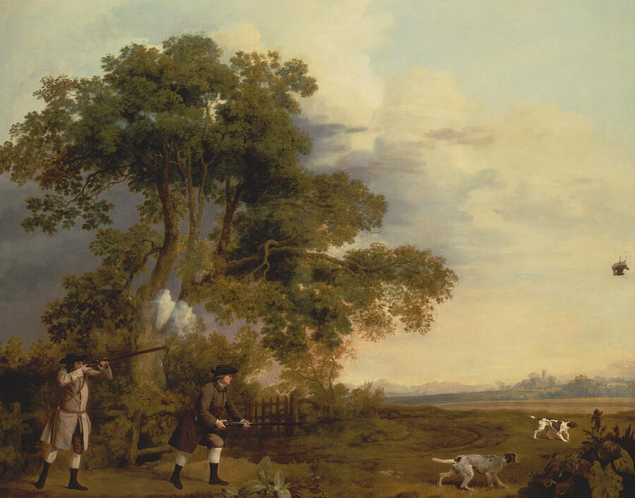 Two Gentlemen Shooting, from 1769 Painting by George Stubbs