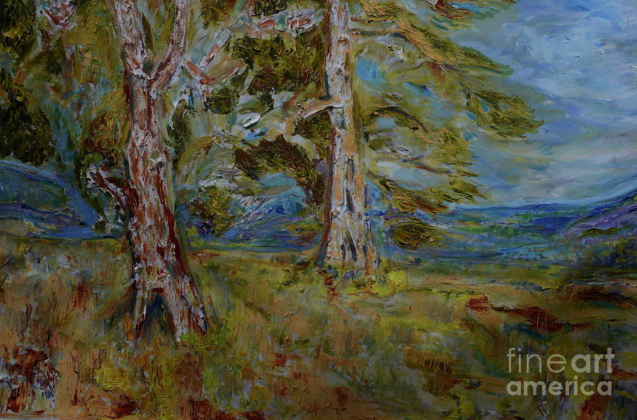 Two Gum Trees Painting