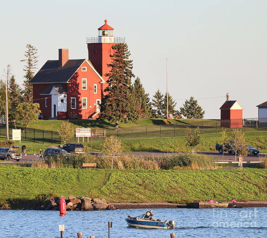 Two Harbors Lighthouse MN  9337 Photograph by Jack Schultz