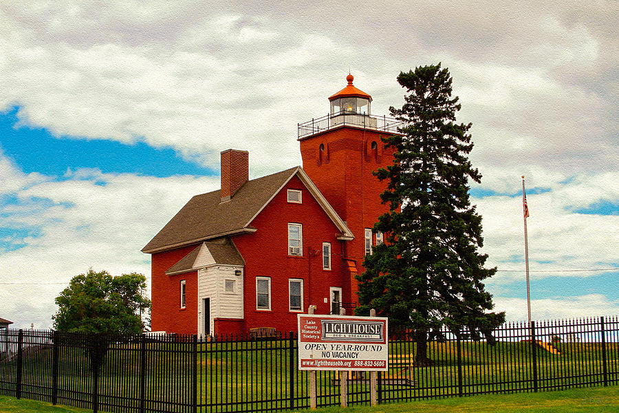 Two Harbors Lighthouse of Minnesota Photograph by Bonnie Follett