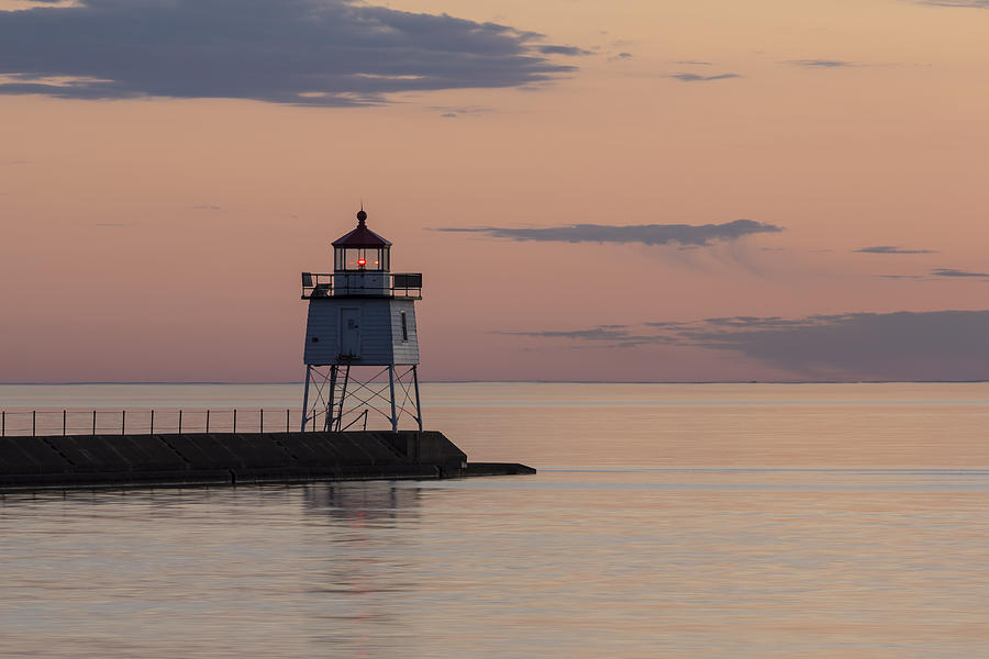 Two Harbors MN Pier Light 23 Photograph by John Brueske | Fine Art America