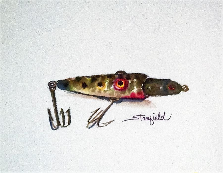 Two in one- Fishing lure  Painting by Johnnie Stanfield