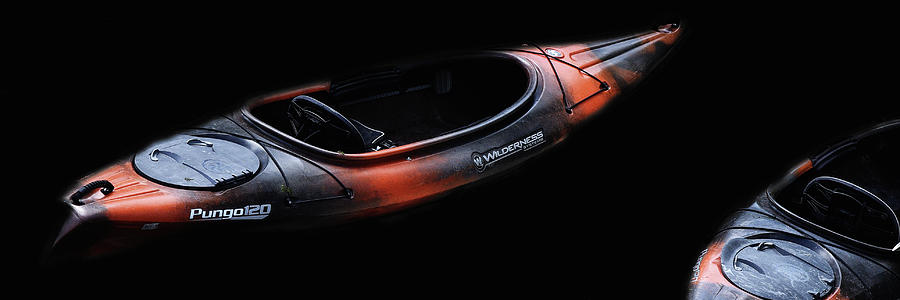 Boat Photograph - Two Kayaks - Isolated by Geoffrey Coelho