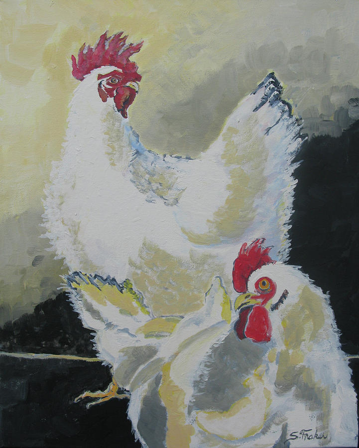 Two Ladies Painting by Suzanne Fraker - Fine Art America