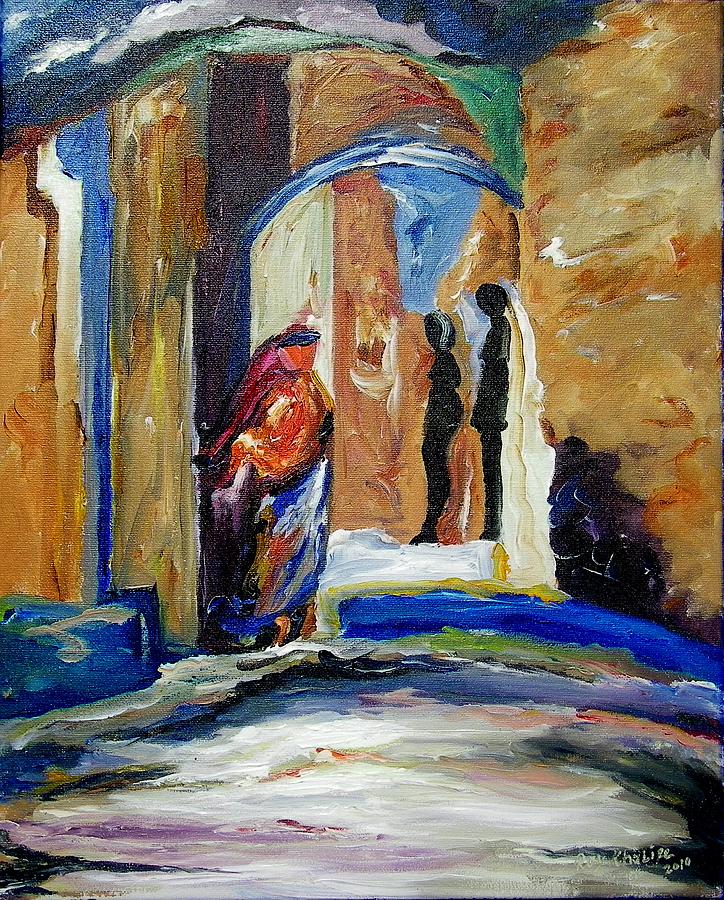Two Lovers in the Dark Painting by Ray Khalife