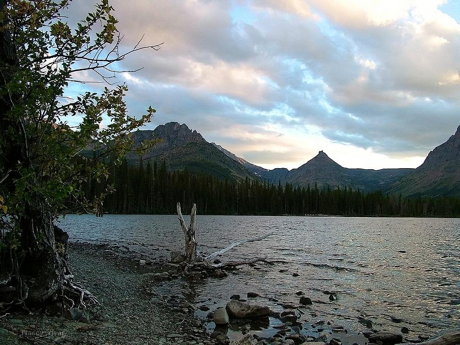 Two Medicine Lake, EarlySunset Photograph by Tracey Vivar