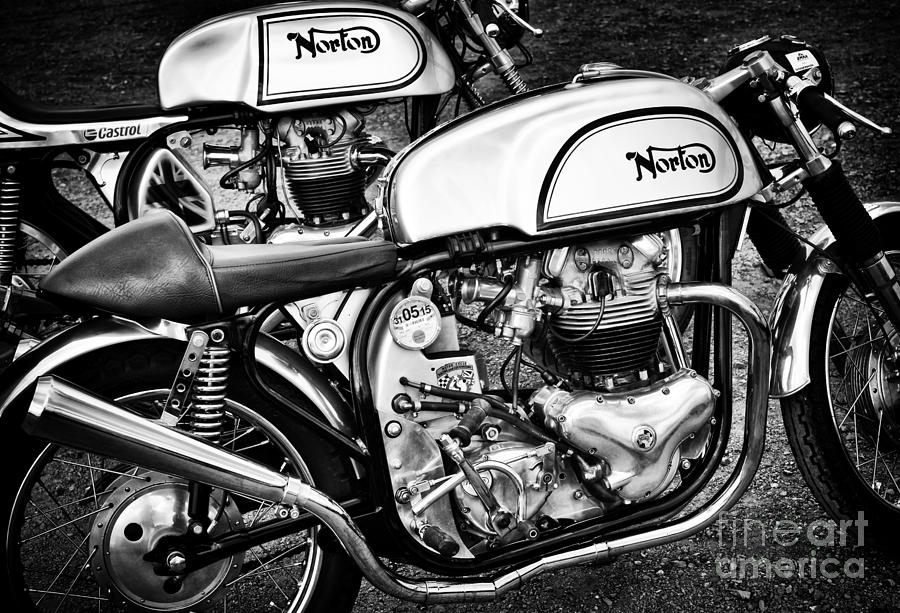 Two Norton Cafe Racers Photograph by Tim Gainey