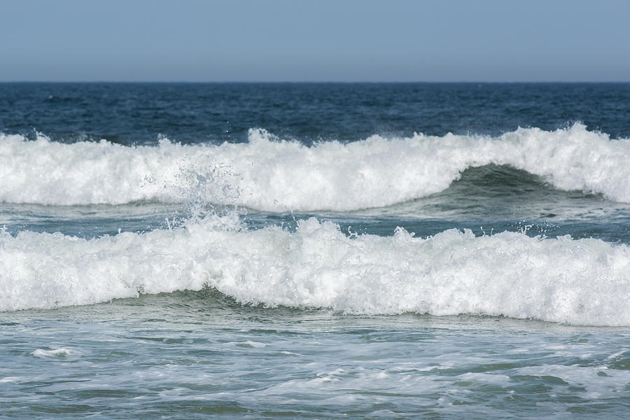 Two Ocean Waves Seaside New Jersey Photograph by Terry DeLuco