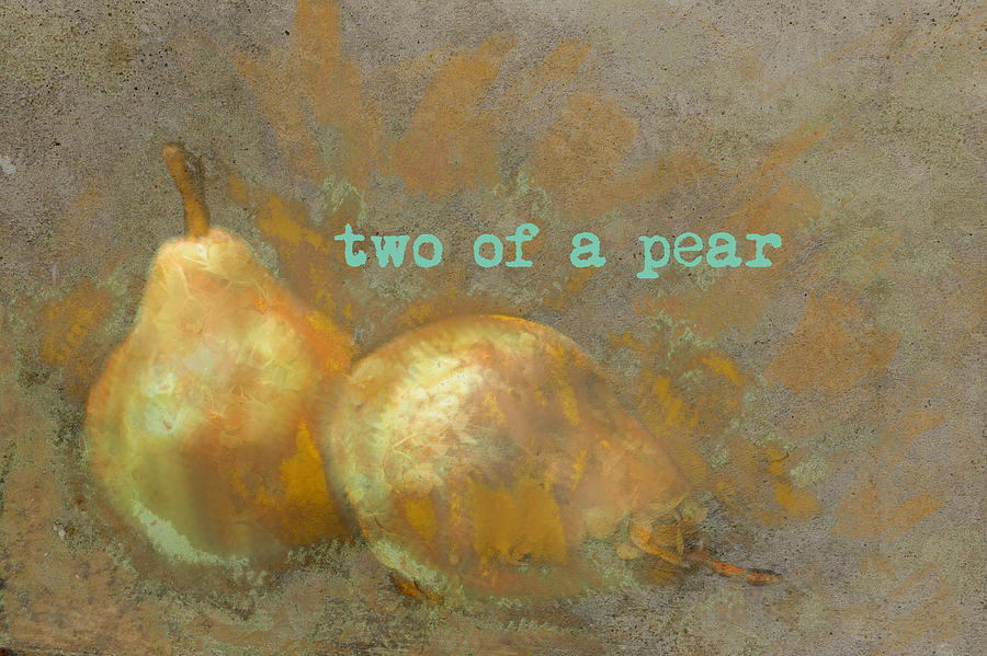 Two Of A Pear Photograph by Suzanne Powers