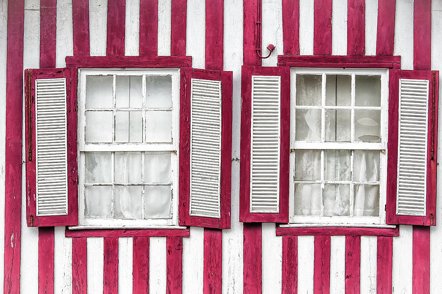 Barn Photograph - Two Old Windows by Edgar Laureano