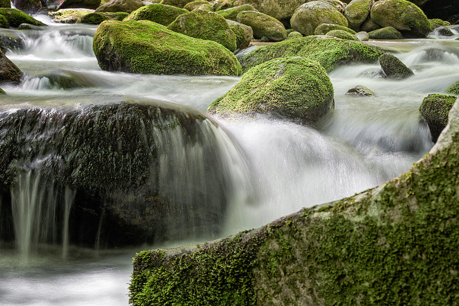 Water Flow Photograph - Two Paths Same Destination by Jeff Abrahamson