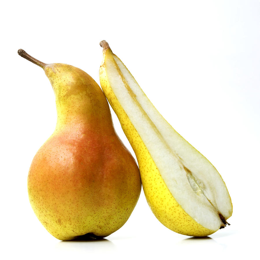 Pear Photograph - Two pears by Bernard Jaubert