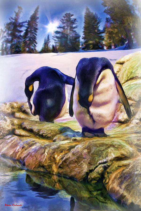 Two Penguins Photograph by Blake Richards