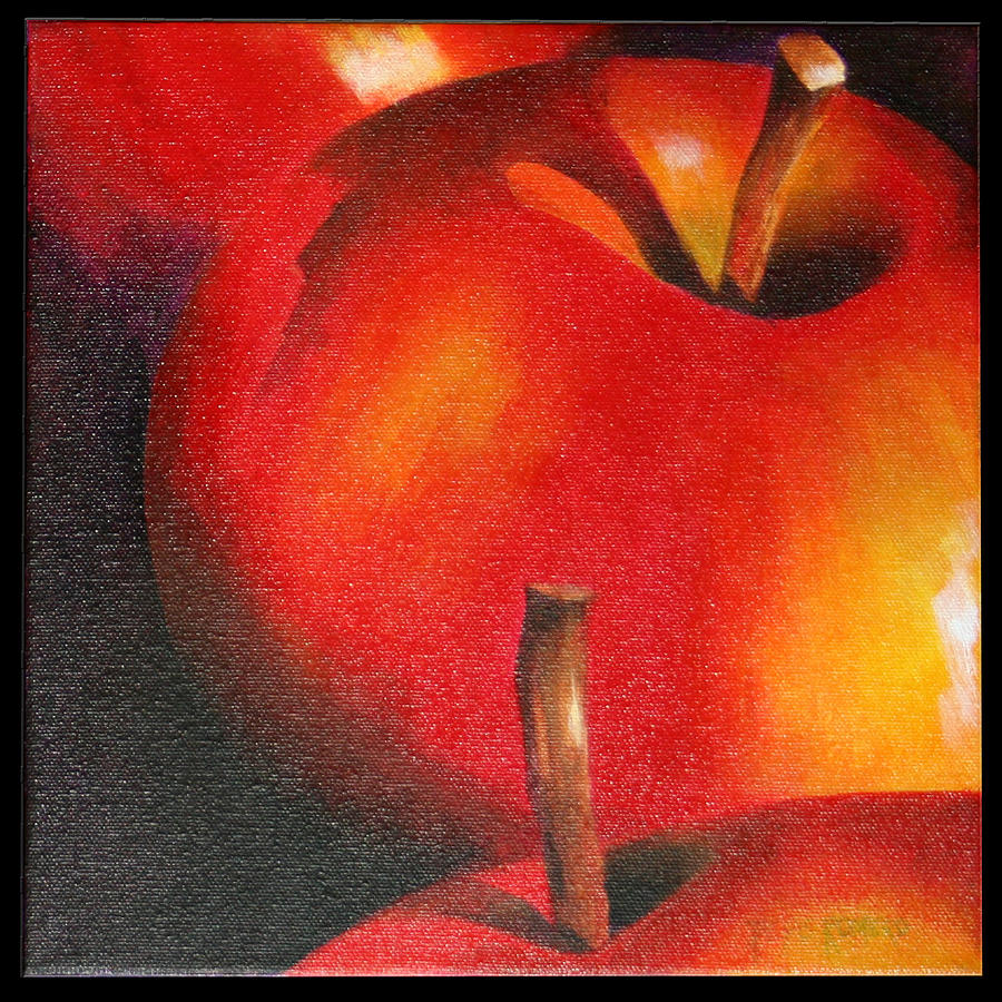 Two Red Apple Painting by Pepe Romero - Fine Art America