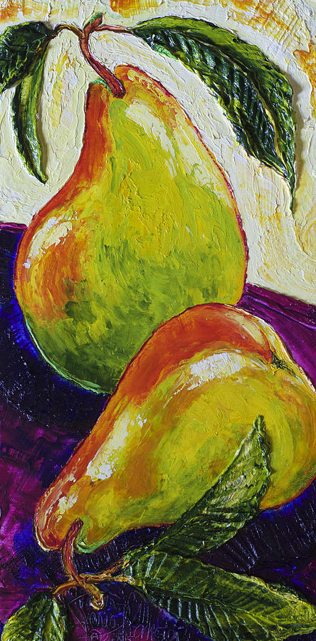 Two Ripe Pears Painting by Paris Wyatt Llanso