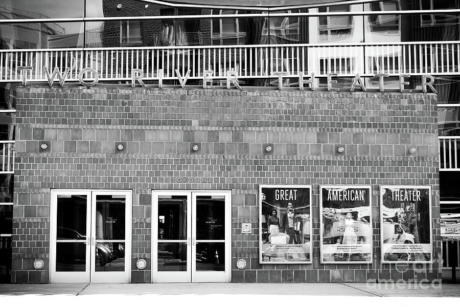 Two River Theater in Black and White Photograph by Colleen Kammerer