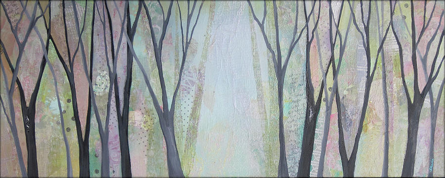 Tree Painting - Two Roads I by Shadia Derbyshire